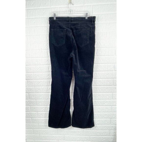 LOFT Black Velvet Slim Flare Pants 14 - Picture 3 of 9